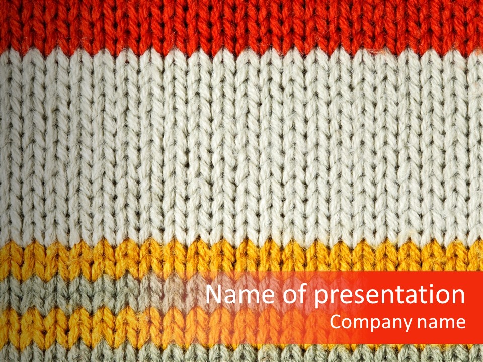 Background Wool PowerPoint Template