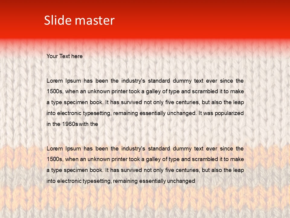 Background Wool PowerPoint Template