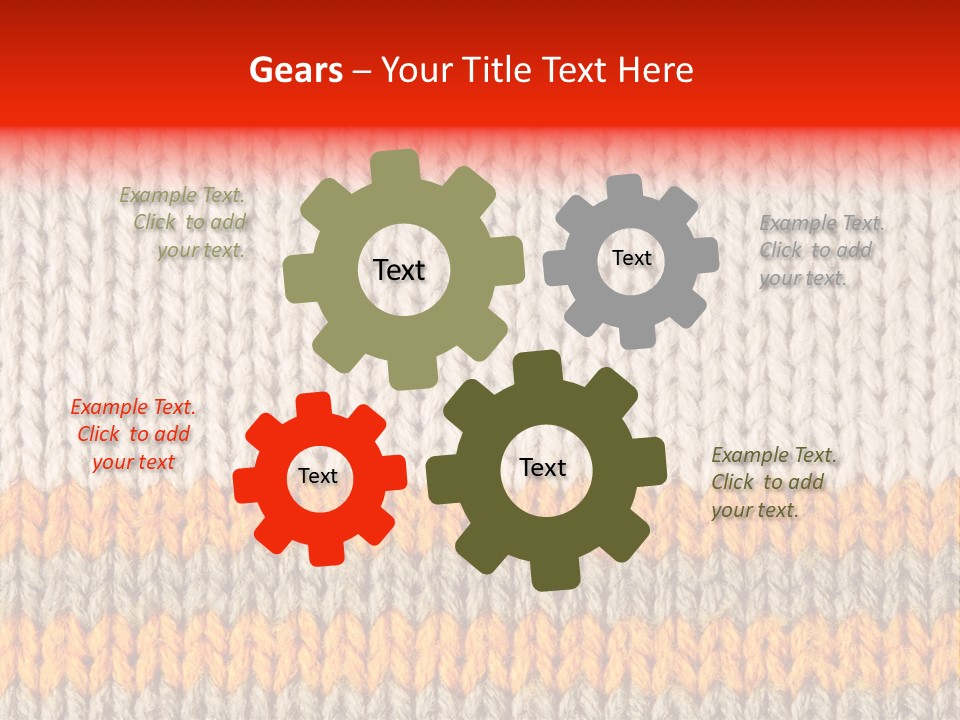 Background Wool PowerPoint Template