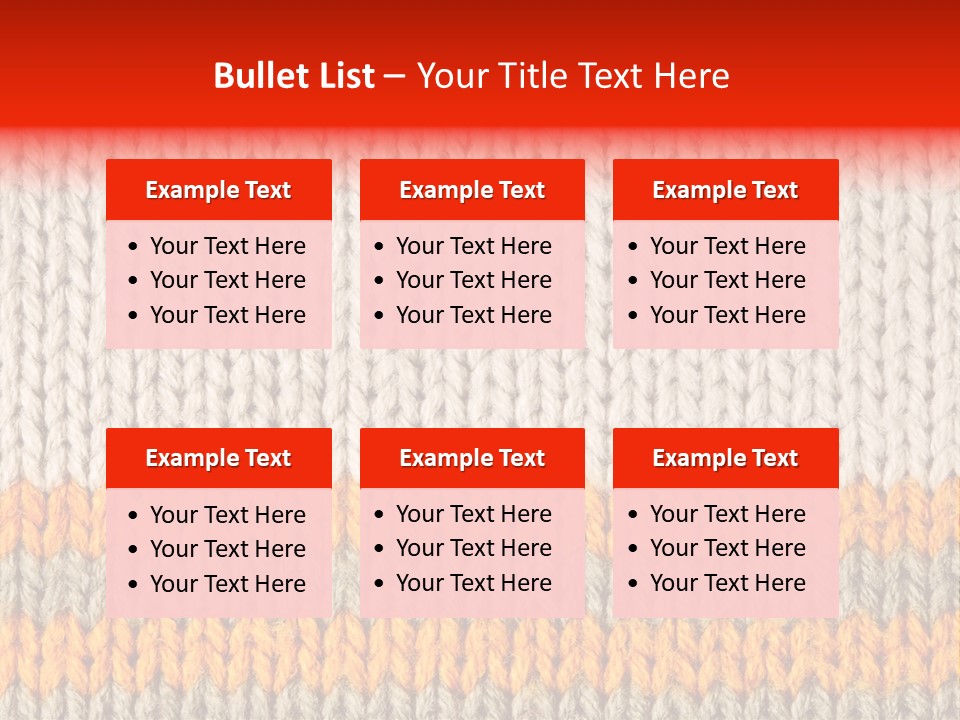 Background Wool PowerPoint Template