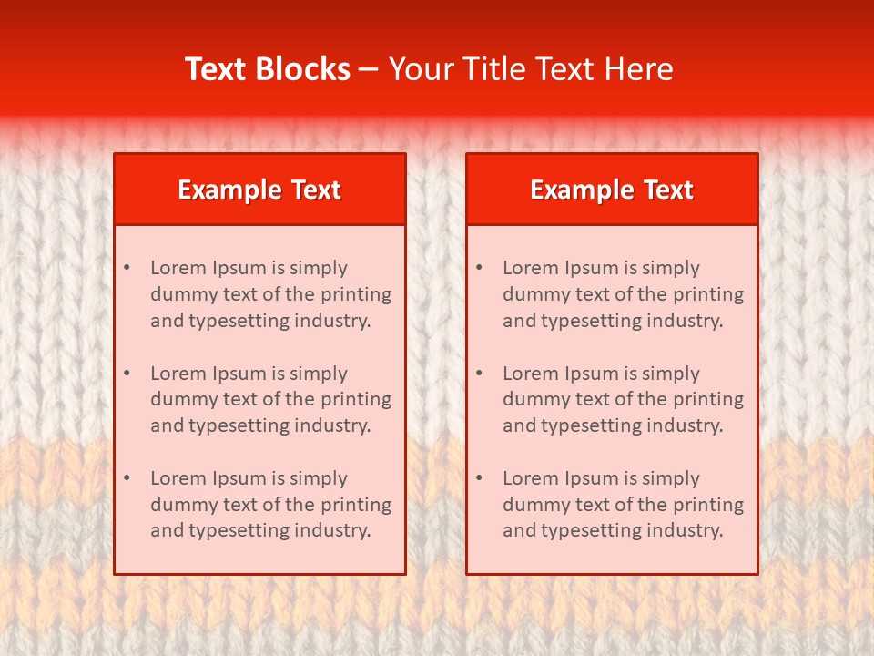 Background Wool PowerPoint Template