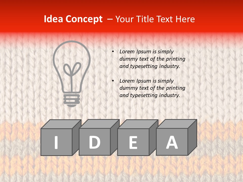 Background Wool PowerPoint Template