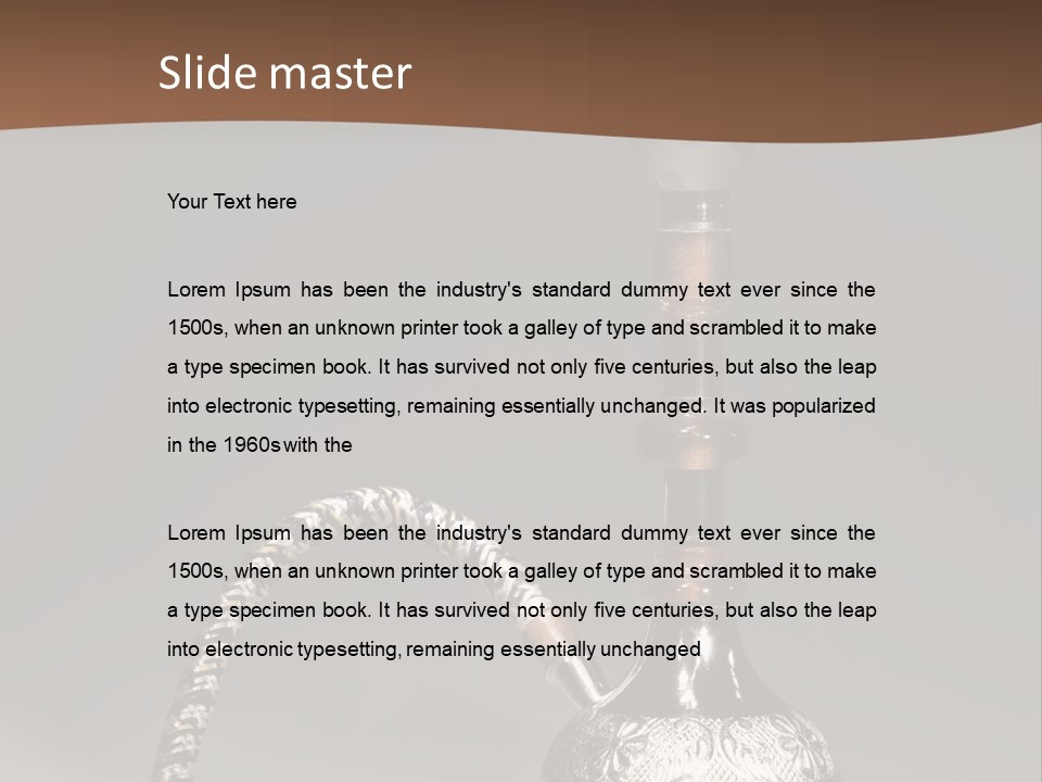 Arabian Hookah PowerPoint Template