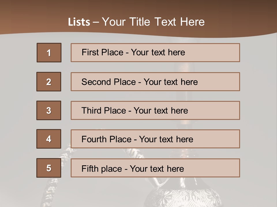 Arabian Hookah PowerPoint Template