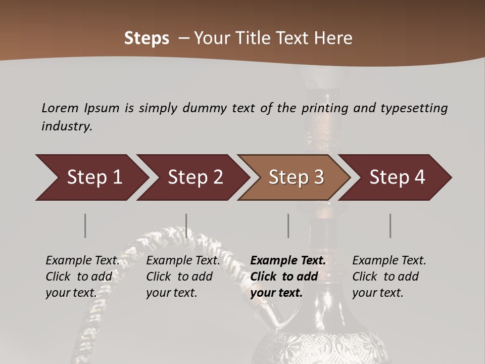 Arabian Hookah PowerPoint Template