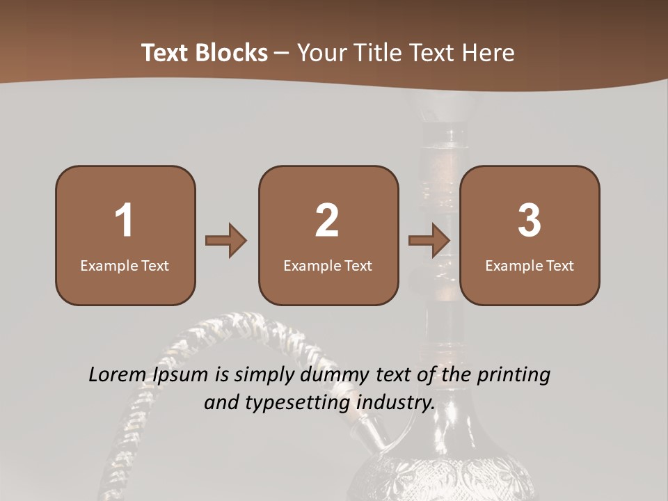 Arabian Hookah PowerPoint Template