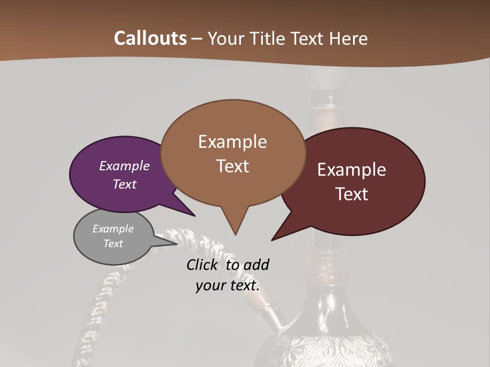 Arabian Hookah PowerPoint Template