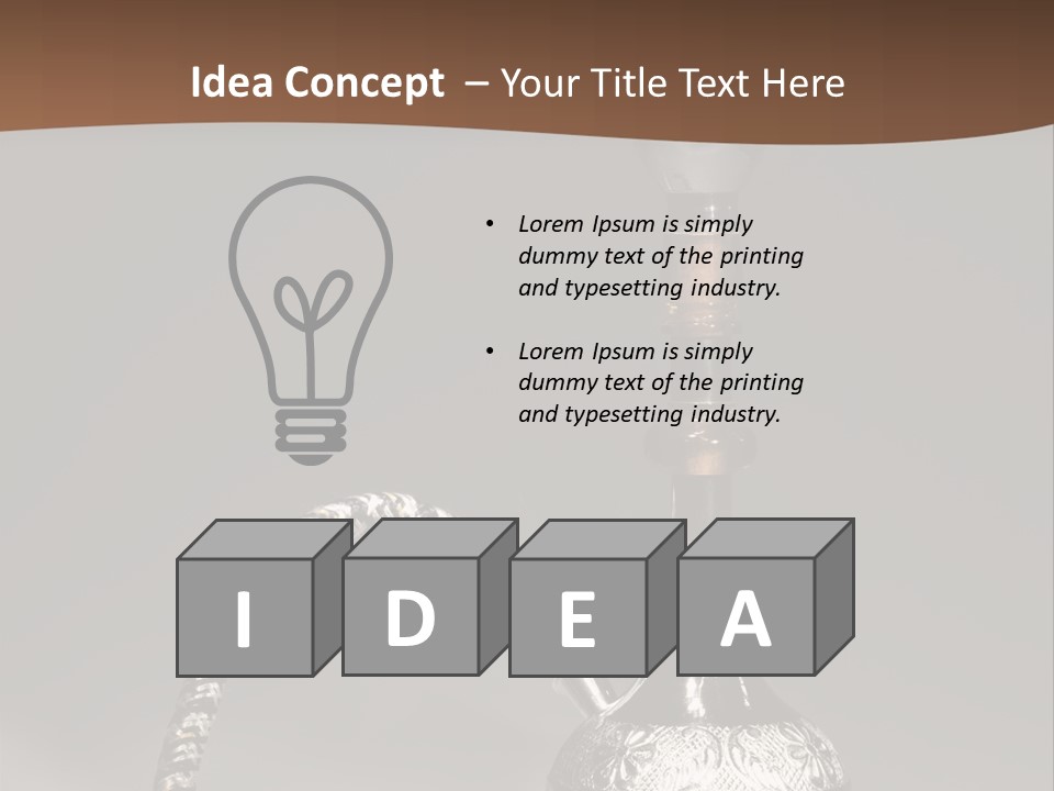 Arabian Hookah PowerPoint Template