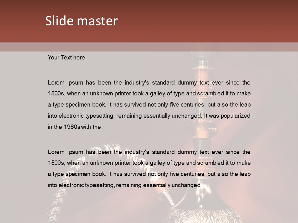 Hookah Pen PowerPoint Template