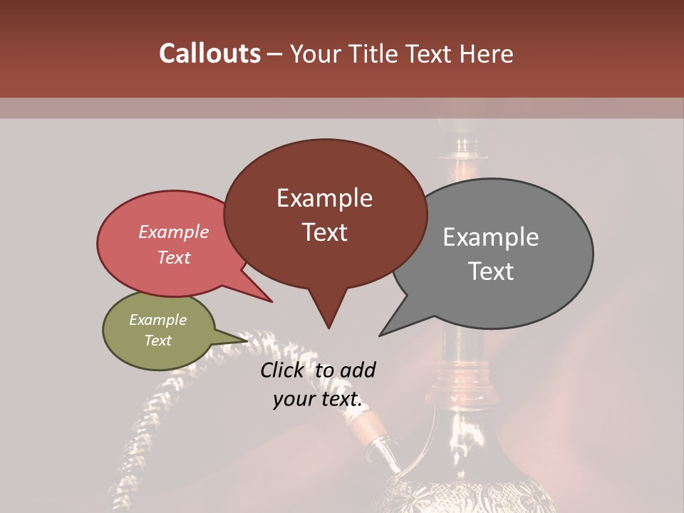 Hookah Pen PowerPoint Template