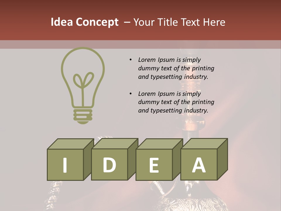 Hookah Pen PowerPoint Template