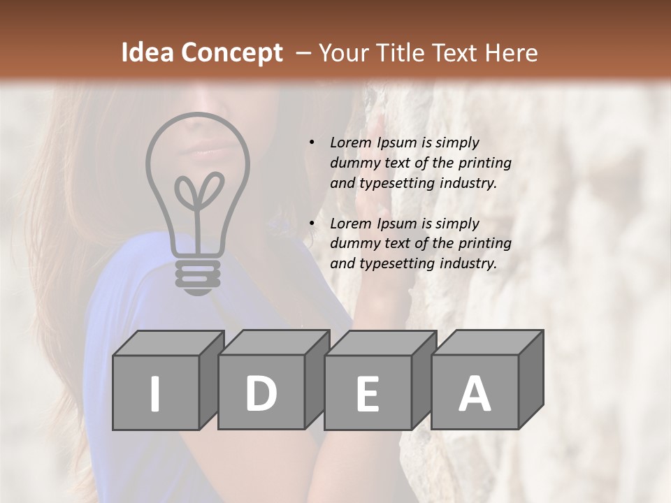 Face Beauty Eyes PowerPoint Template