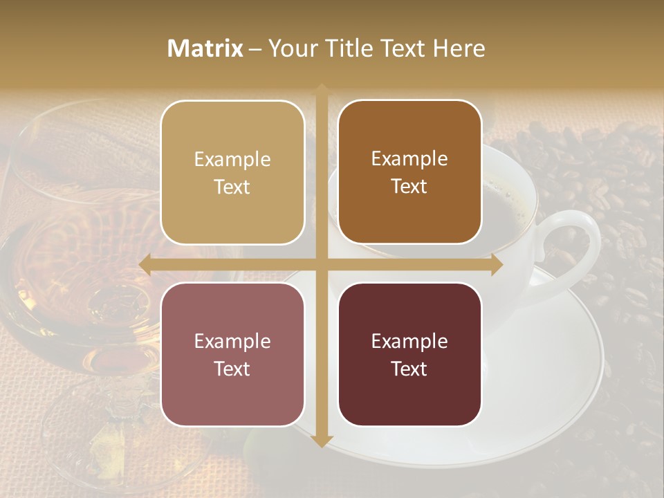 Koffie Cognac PowerPoint Template