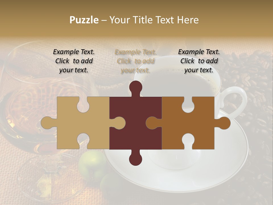 Koffie Cognac PowerPoint Template