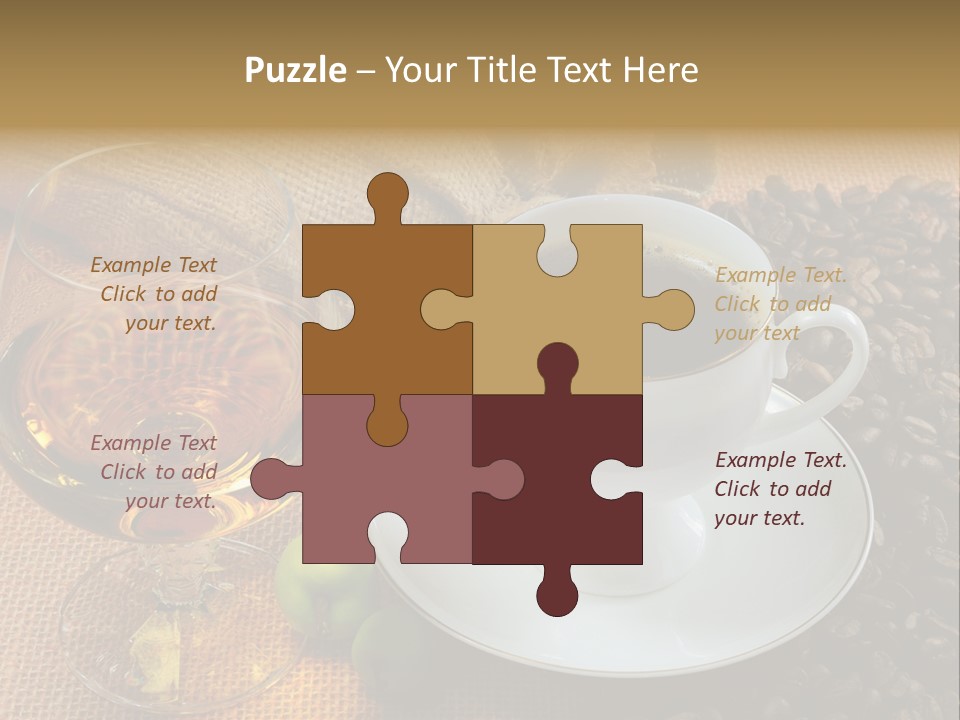Koffie Cognac PowerPoint Template