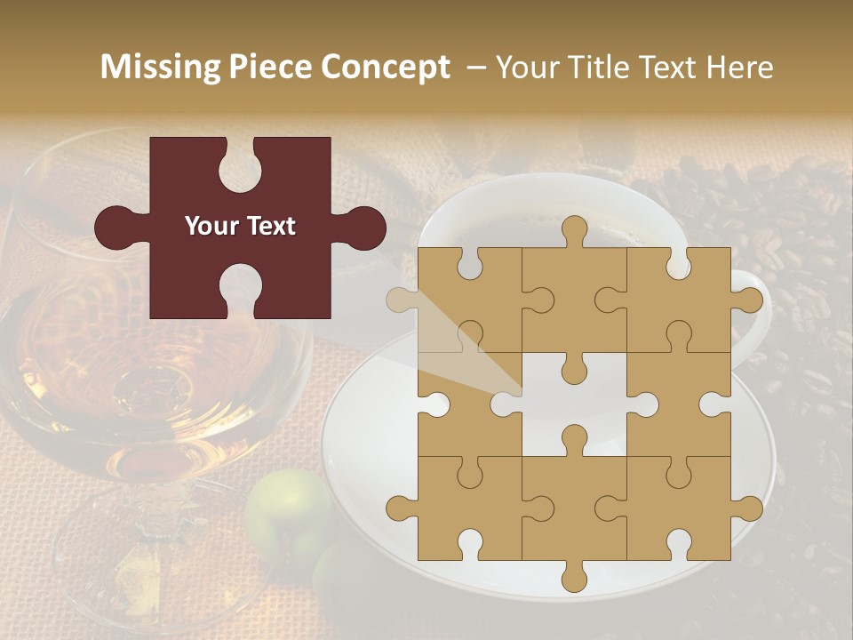 Koffie Cognac PowerPoint Template