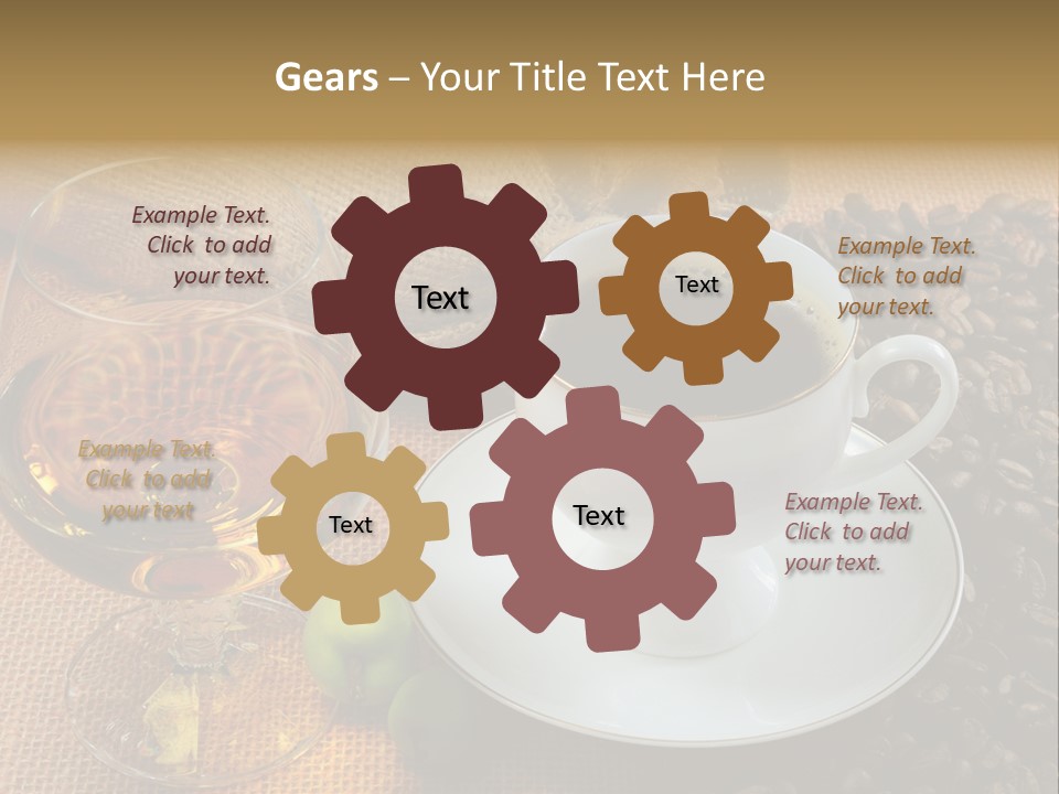 Koffie Cognac PowerPoint Template