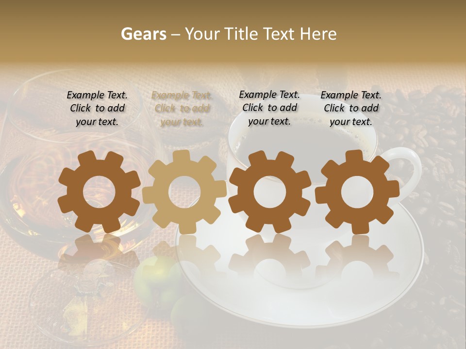 Koffie Cognac PowerPoint Template