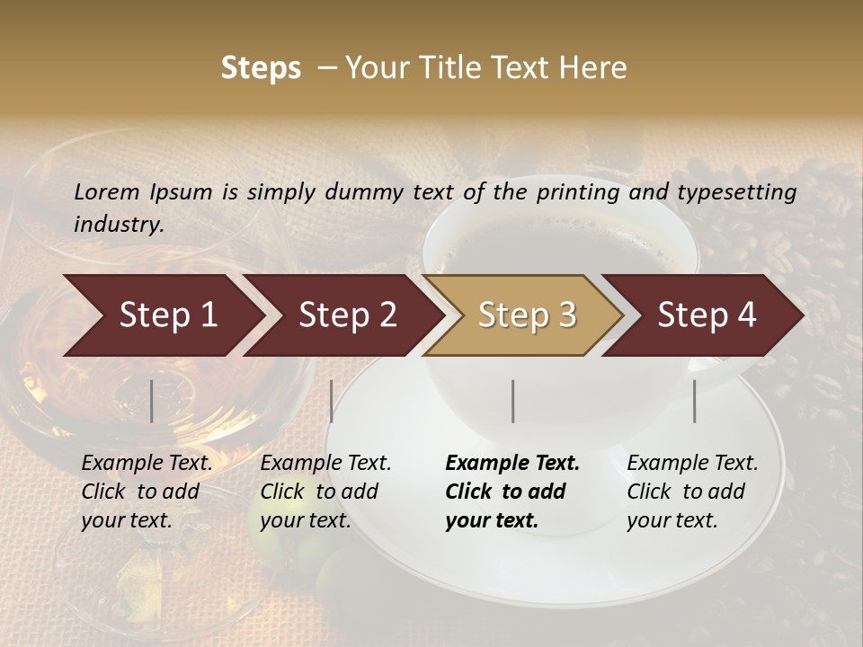 Koffie Cognac PowerPoint Template