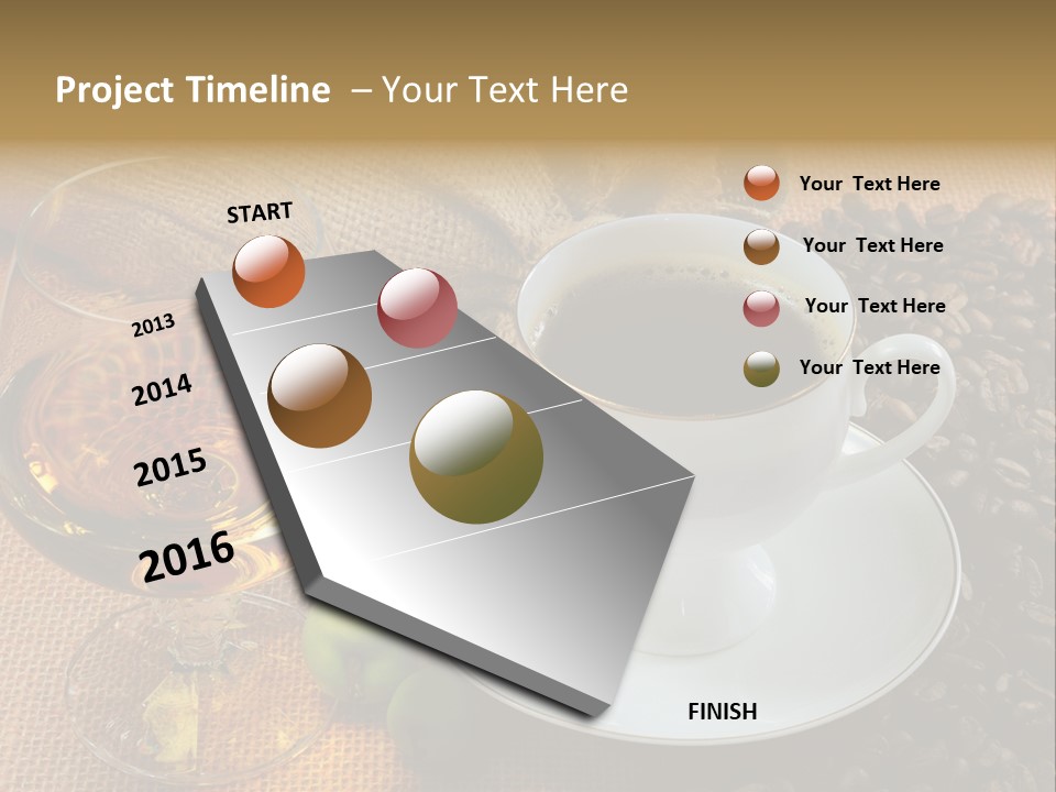 Koffie Cognac PowerPoint Template