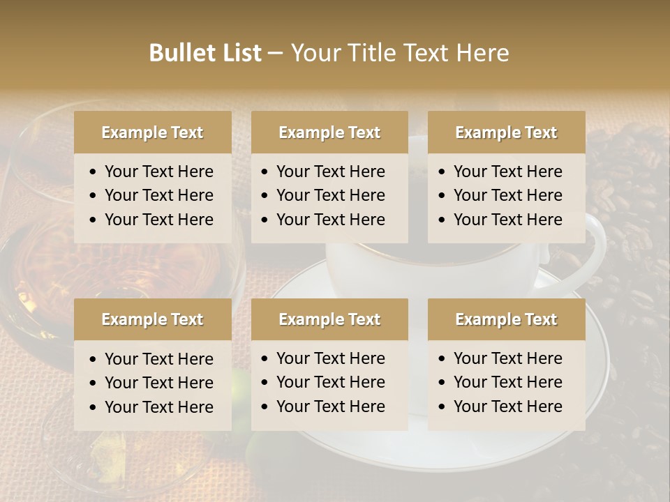 Koffie Cognac PowerPoint Template