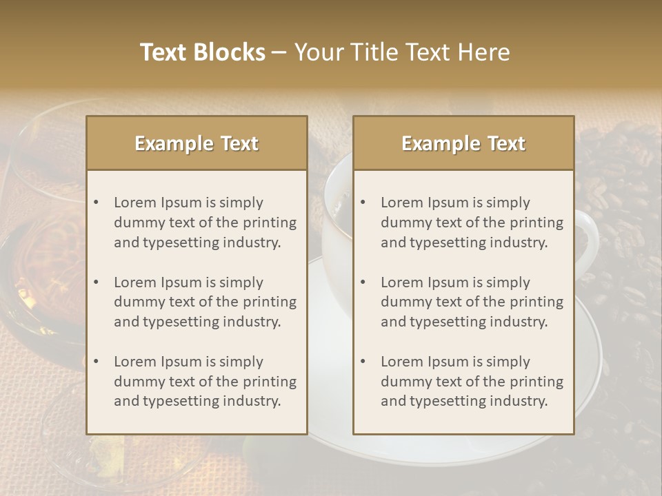 Koffie Cognac PowerPoint Template