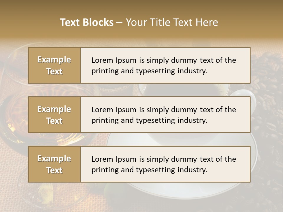 Koffie Cognac PowerPoint Template