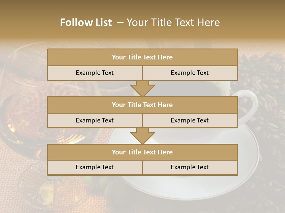 Koffie Cognac PowerPoint Template