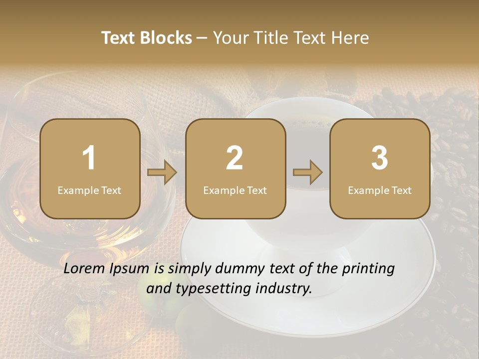 Koffie Cognac PowerPoint Template