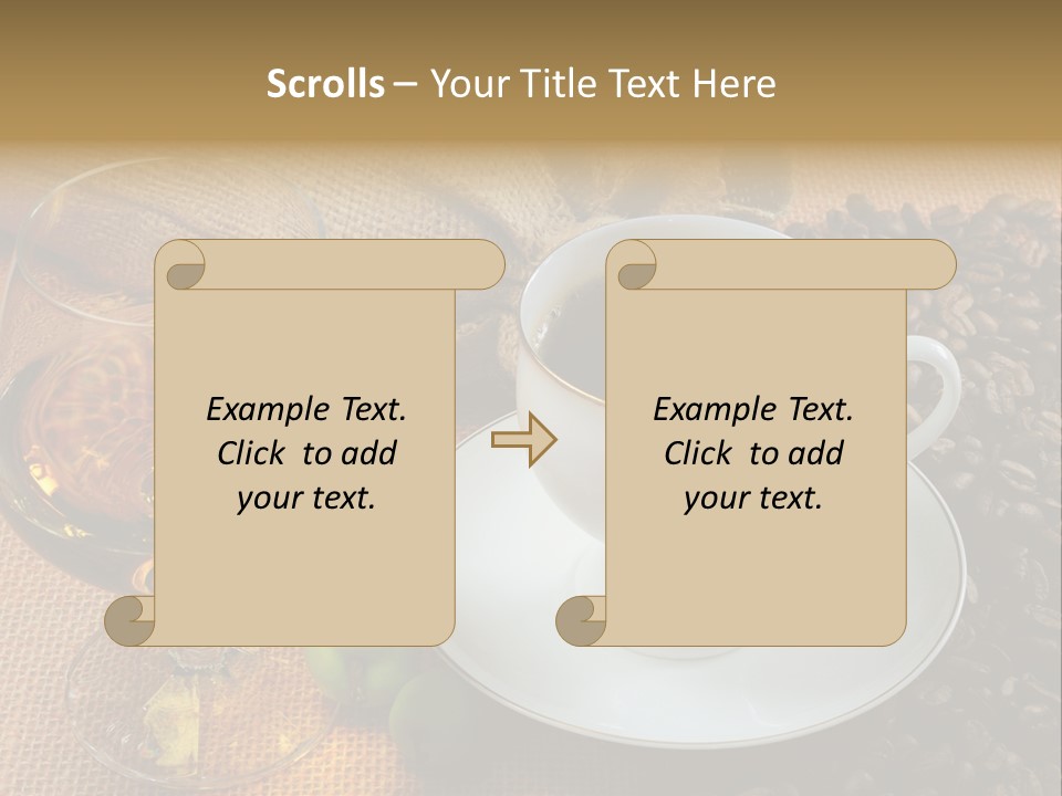 Koffie Cognac PowerPoint Template