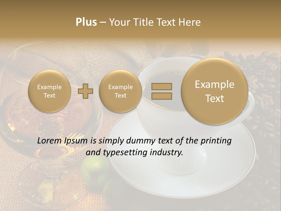 Koffie Cognac PowerPoint Template