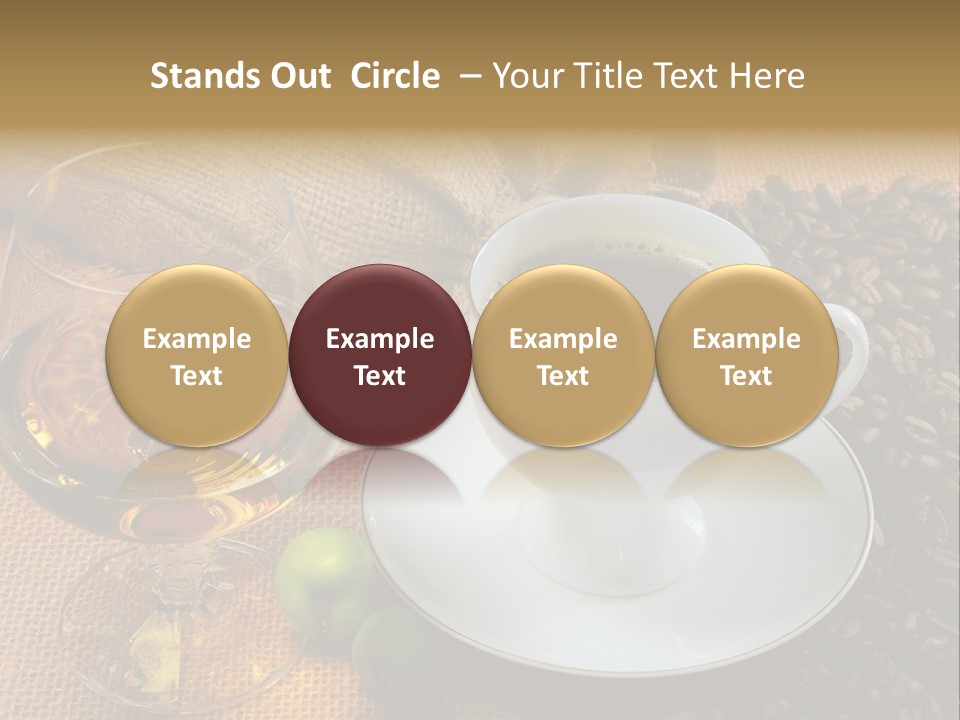 Koffie Cognac PowerPoint Template
