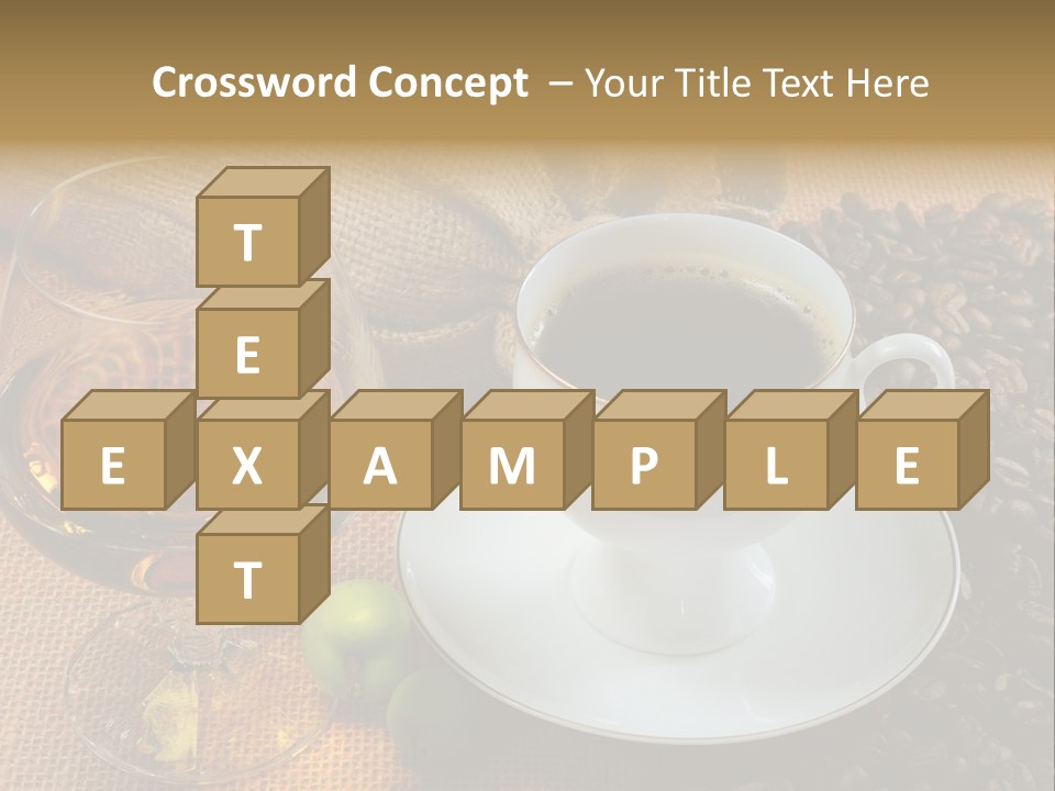 Koffie Cognac PowerPoint Template