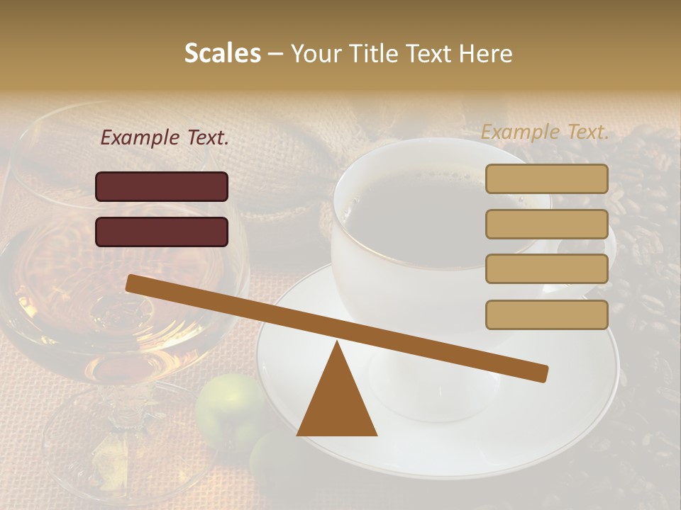 Koffie Cognac PowerPoint Template