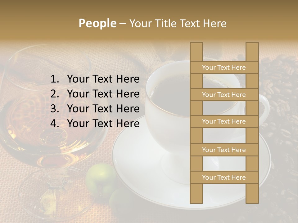 Koffie Cognac PowerPoint Template