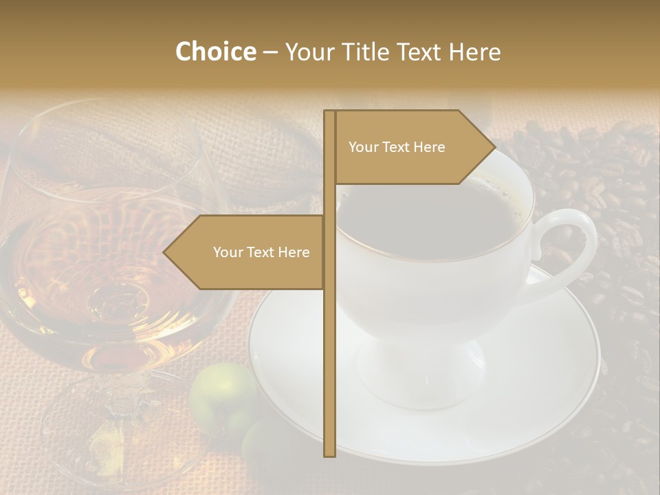 Koffie Cognac PowerPoint Template