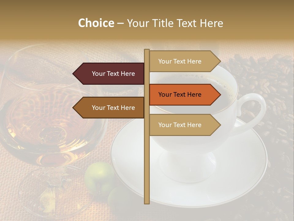 Koffie Cognac PowerPoint Template