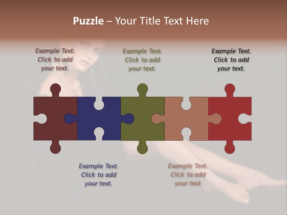 Clothing Irresistable Shoulder PowerPoint Template