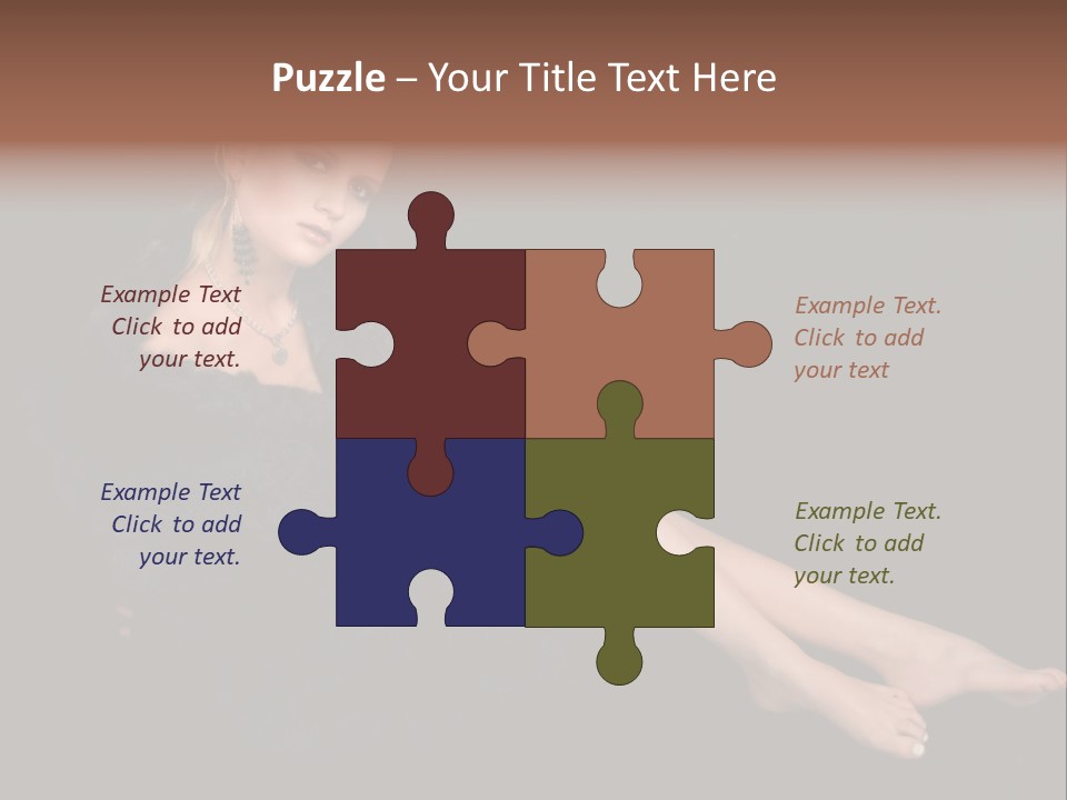 Clothing Irresistable Shoulder PowerPoint Template