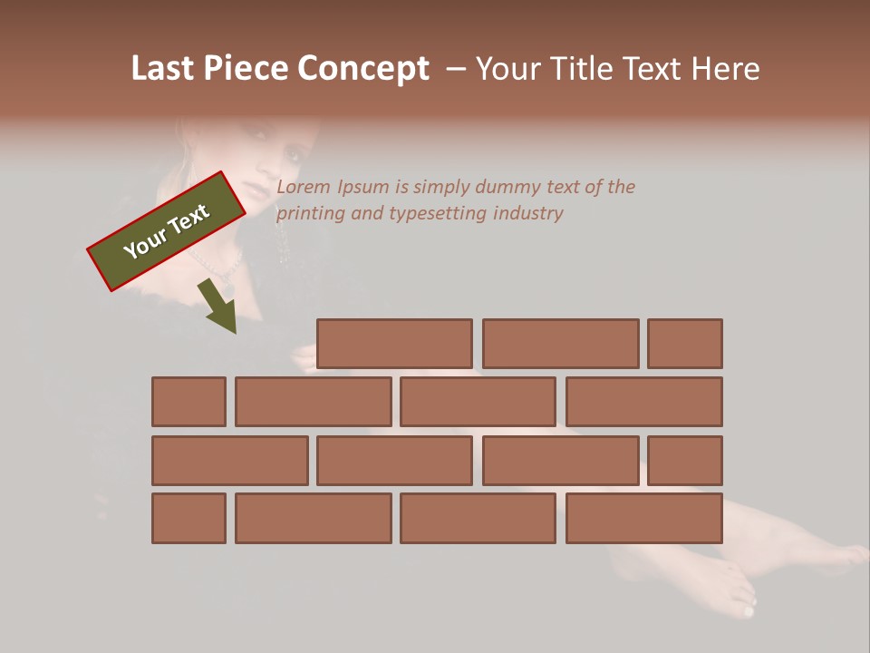 Clothing Irresistable Shoulder PowerPoint Template