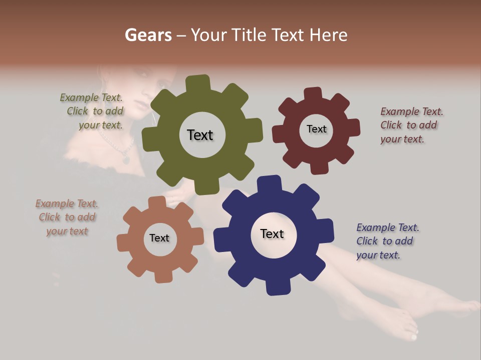 Clothing Irresistable Shoulder PowerPoint Template