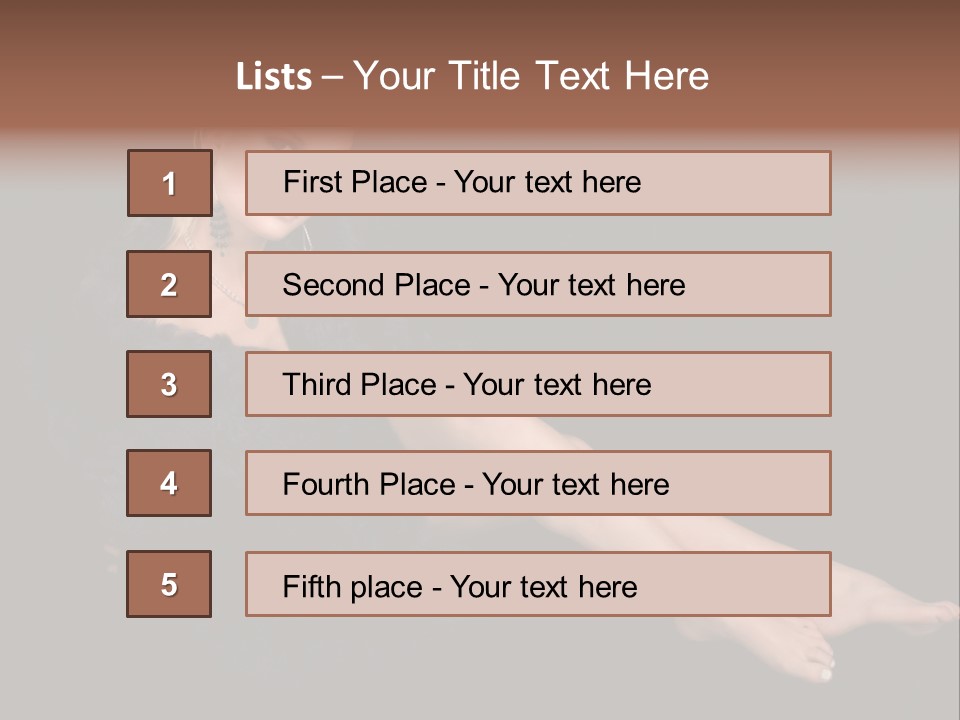 Clothing Irresistable Shoulder PowerPoint Template