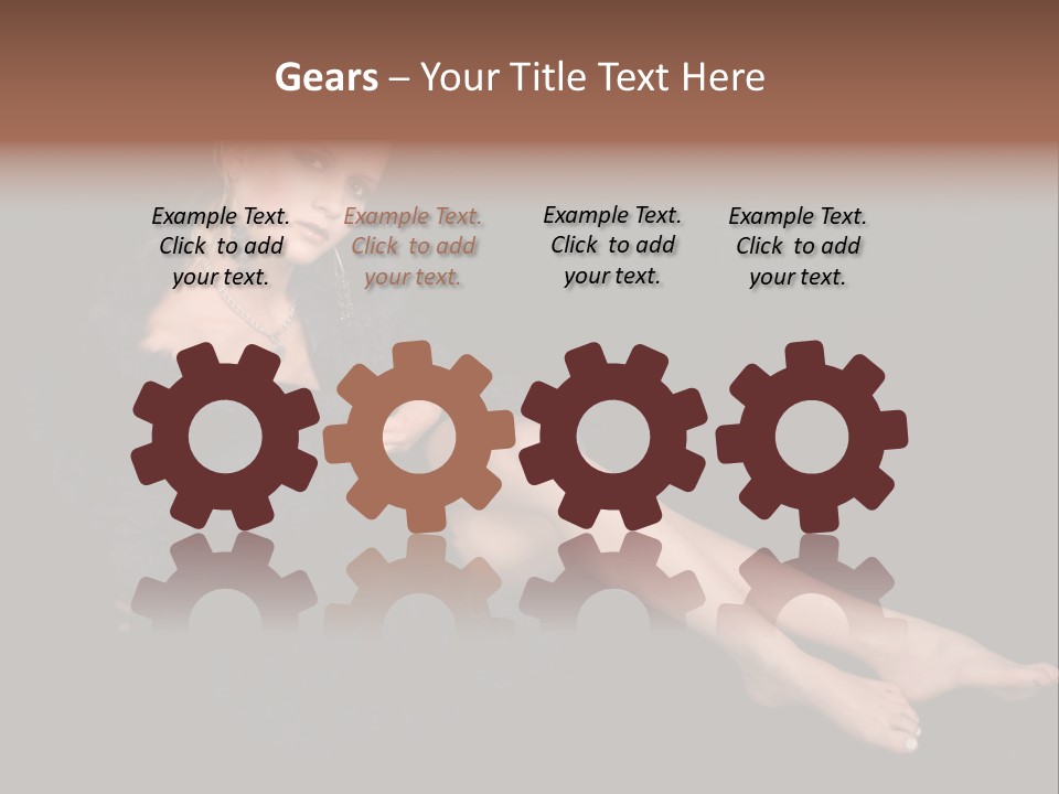 Clothing Irresistable Shoulder PowerPoint Template