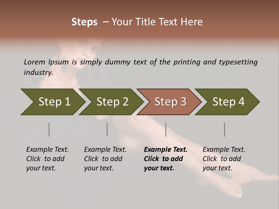 Clothing Irresistable Shoulder PowerPoint Template