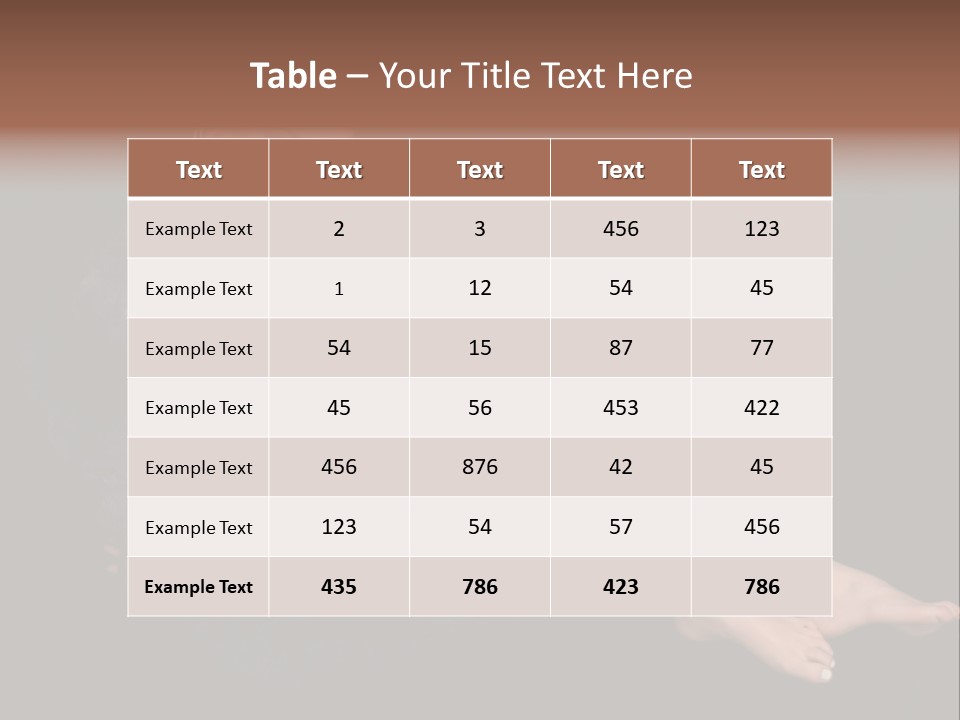Clothing Irresistable Shoulder PowerPoint Template