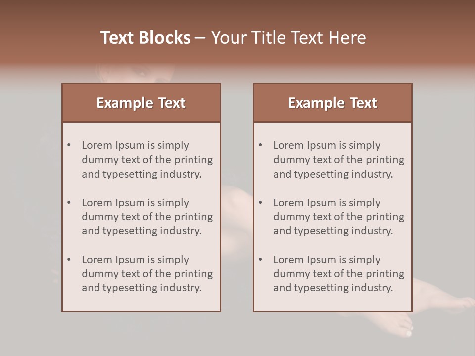 Clothing Irresistable Shoulder PowerPoint Template