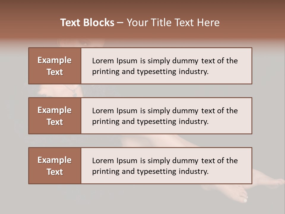 Clothing Irresistable Shoulder PowerPoint Template