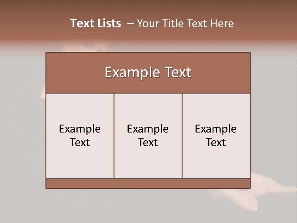 Clothing Irresistable Shoulder PowerPoint Template