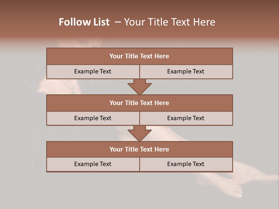 Clothing Irresistable Shoulder PowerPoint Template