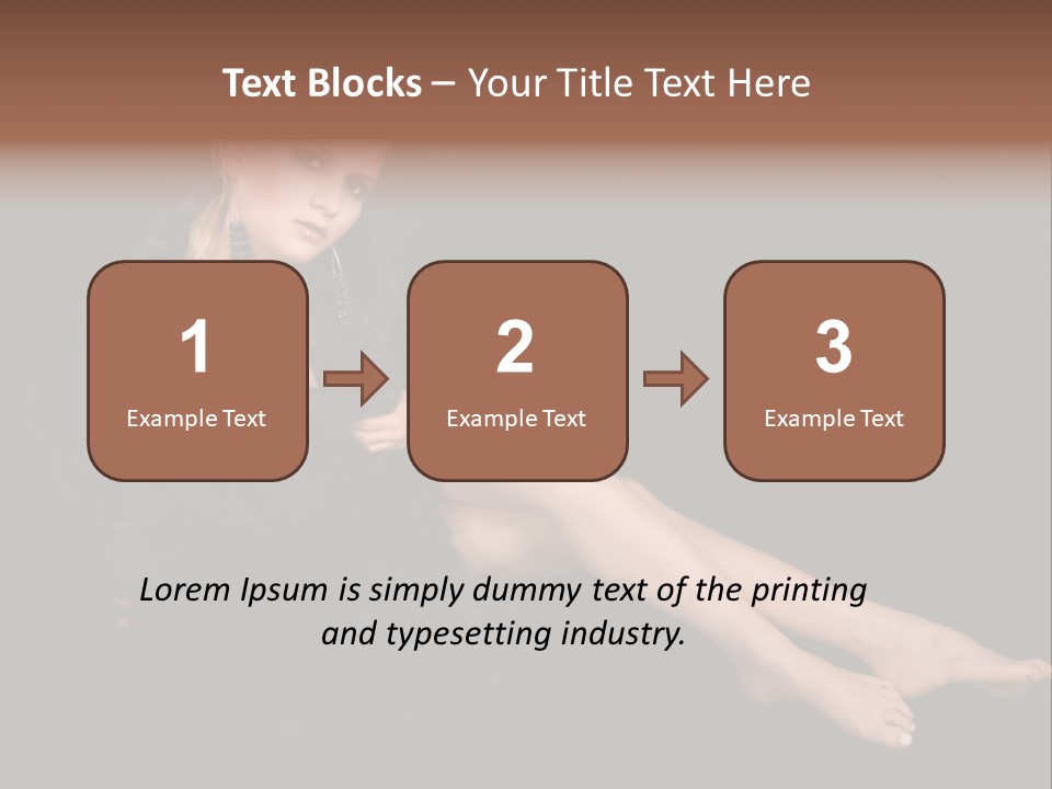 Clothing Irresistable Shoulder PowerPoint Template